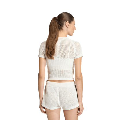 Adidas Originals Crochet Tee Off White  - KE0200