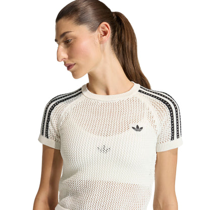 Adidas Originals Crochet Tee Off White  - KE0200
