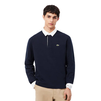 Lacoste Relaxed Rugby Shirt Shadow Navy  - KH0826-MXQ