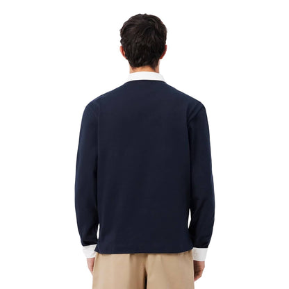 Lacoste Relaxed Rugby Shirt Shadow Navy  - KH0826-MXQ