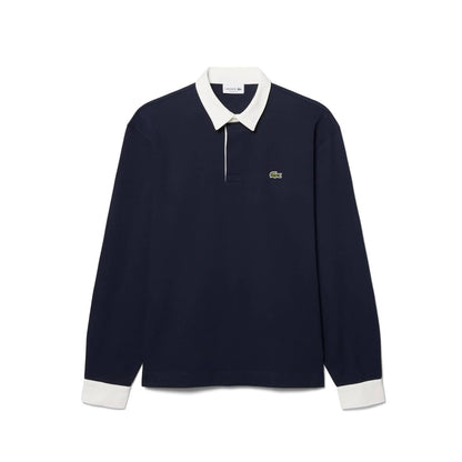 Lacoste Relaxed Rugby Shirt Shadow Navy  - KH0826-MXQ