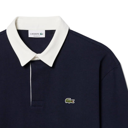 Lacoste Relaxed Rugby Shirt Shadow Navy  - KH0826-MXQ