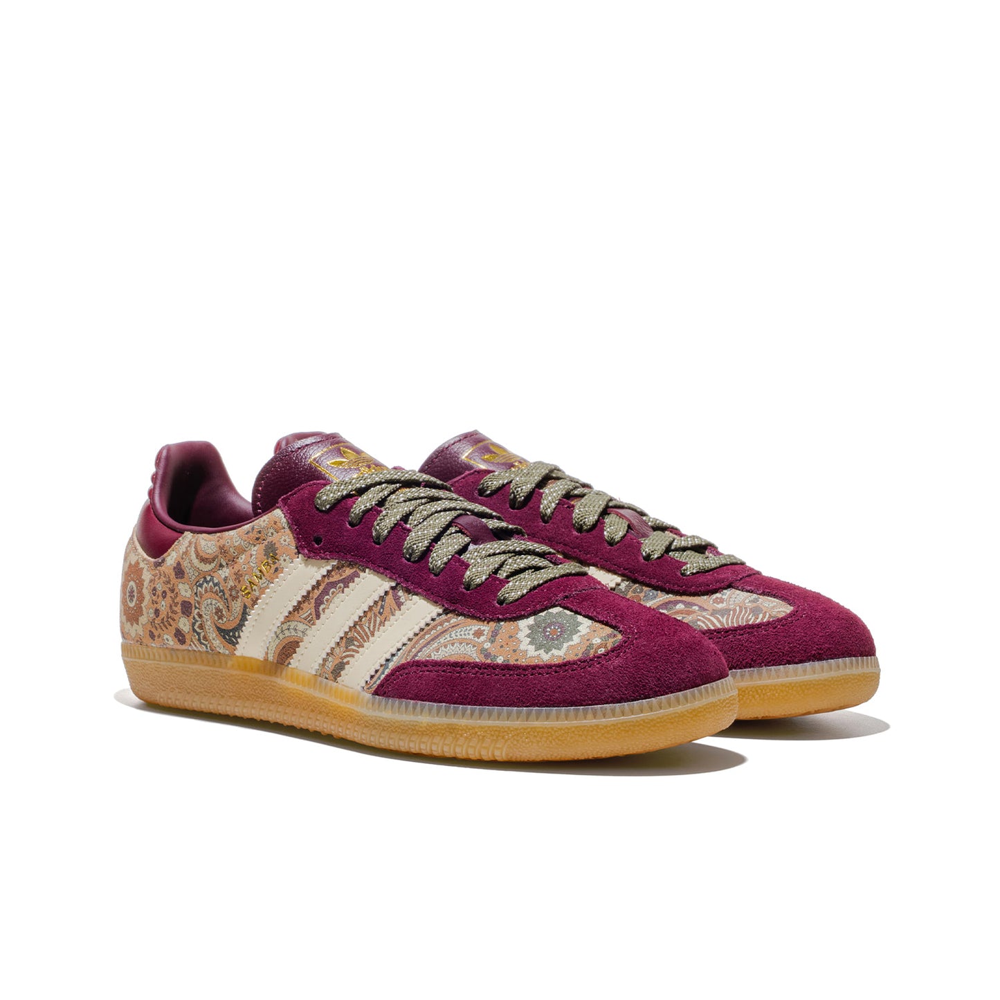 Adidas Originals Samba OG W Maroon/Warm Vanilla/Olive Strata  - KH9802