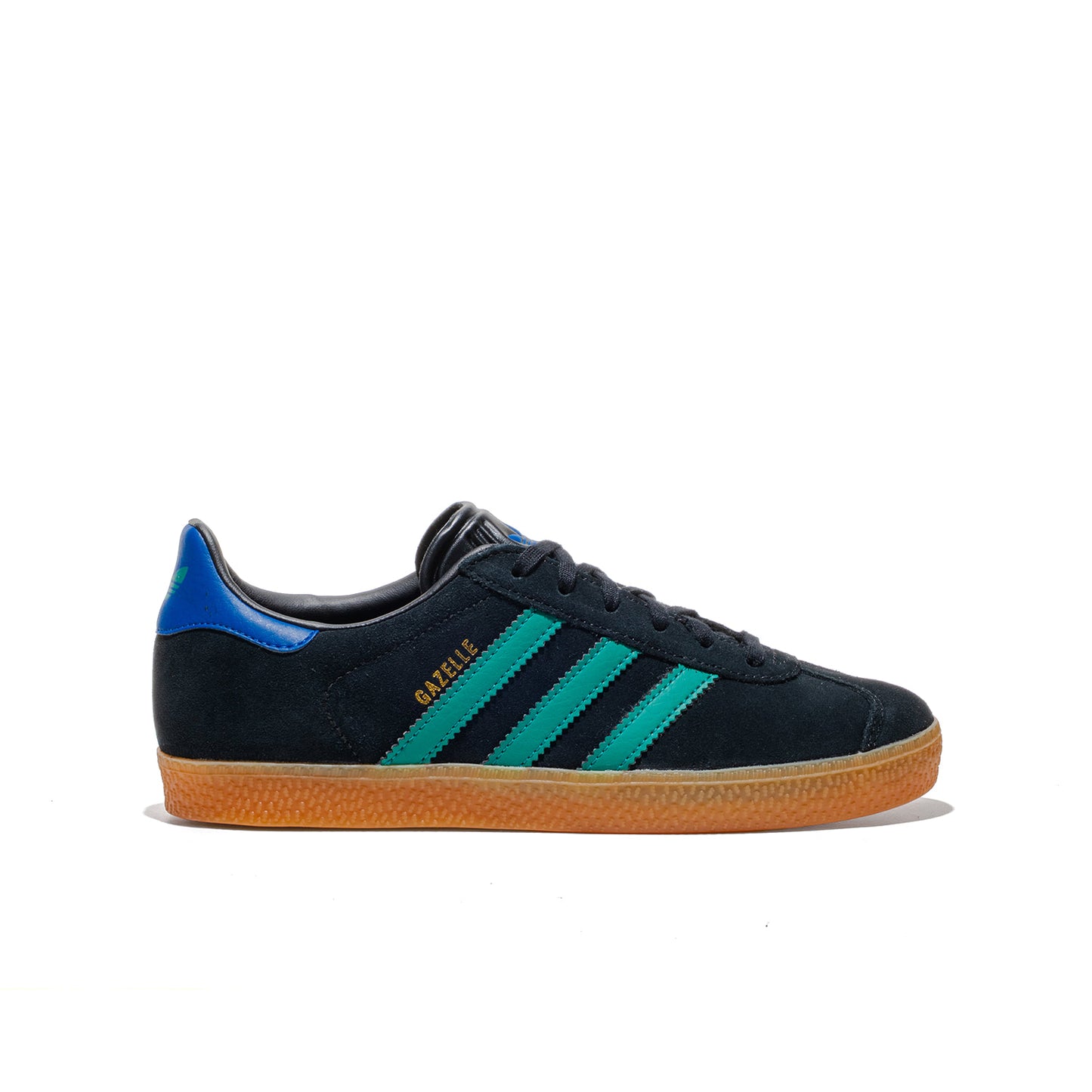 Adidas Originals Gazelle J Core Black/Equipment Green/Blue  - KI7131