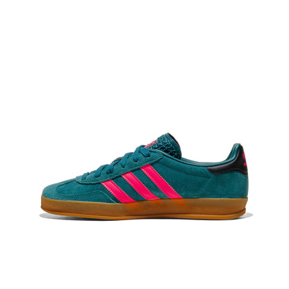 Adidas Originals Gazelle Indoor J Rich Green/Lucid Pink/Gold  - KJ2290
