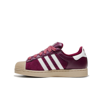Adidas Originals Superstar II J Maroon/Core White/Khaki  - KJ9847