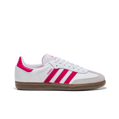 Adidas Originals Samba OG J Ftwr White/Real Magenta/Gum  - KK3556