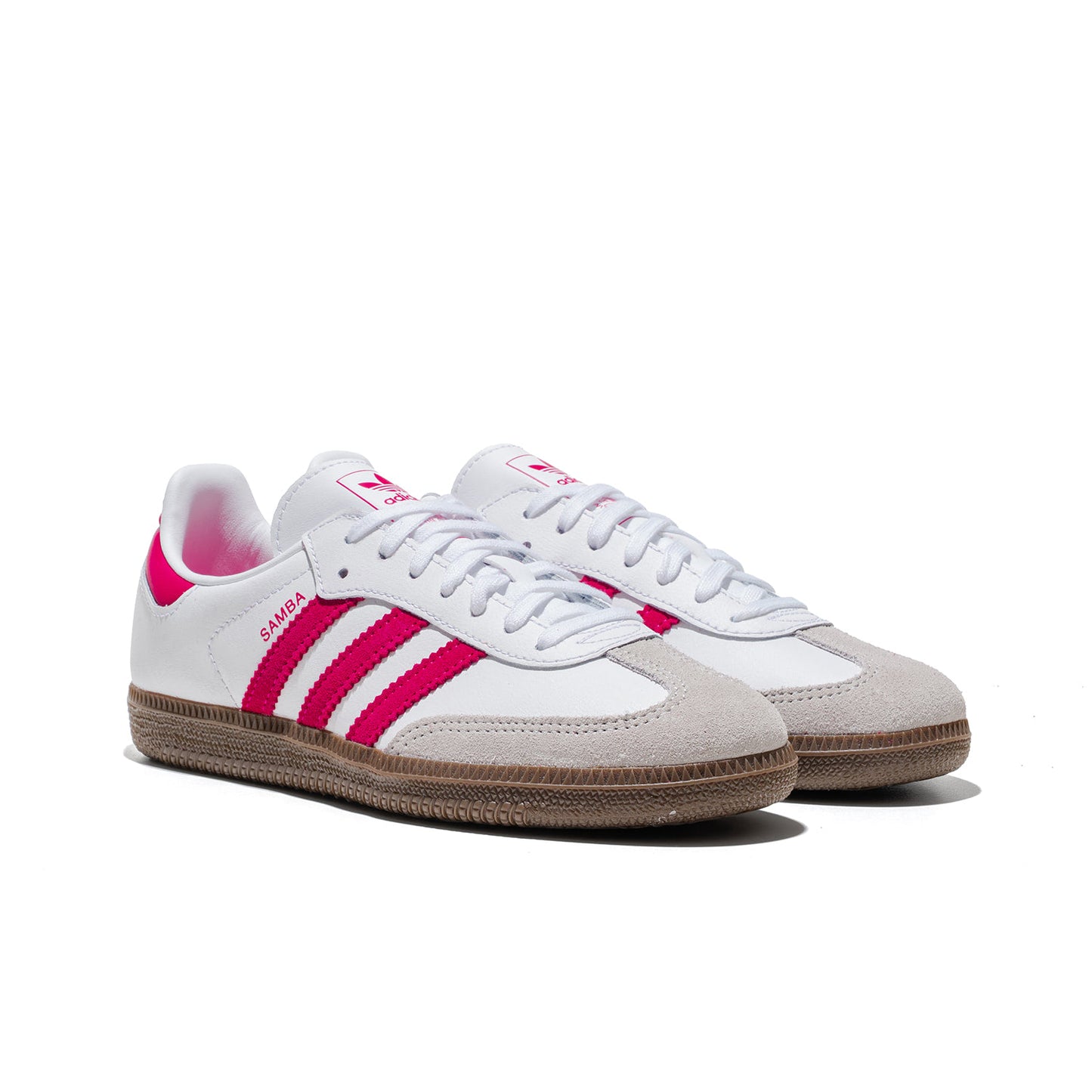 Adidas Originals Samba OG J Ftwr White/Real Magenta/Gum  - KK3556