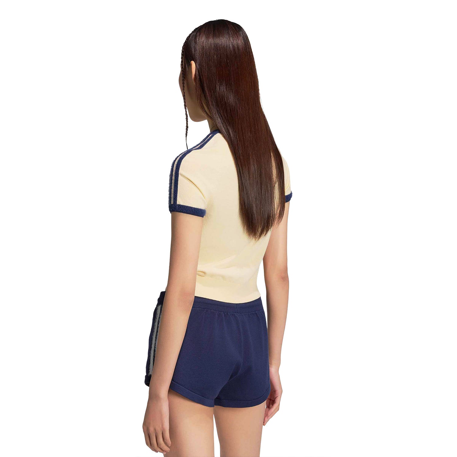 Adidas Originals Knit Tee Warm Vanilla/Night Indigo  - KS7376