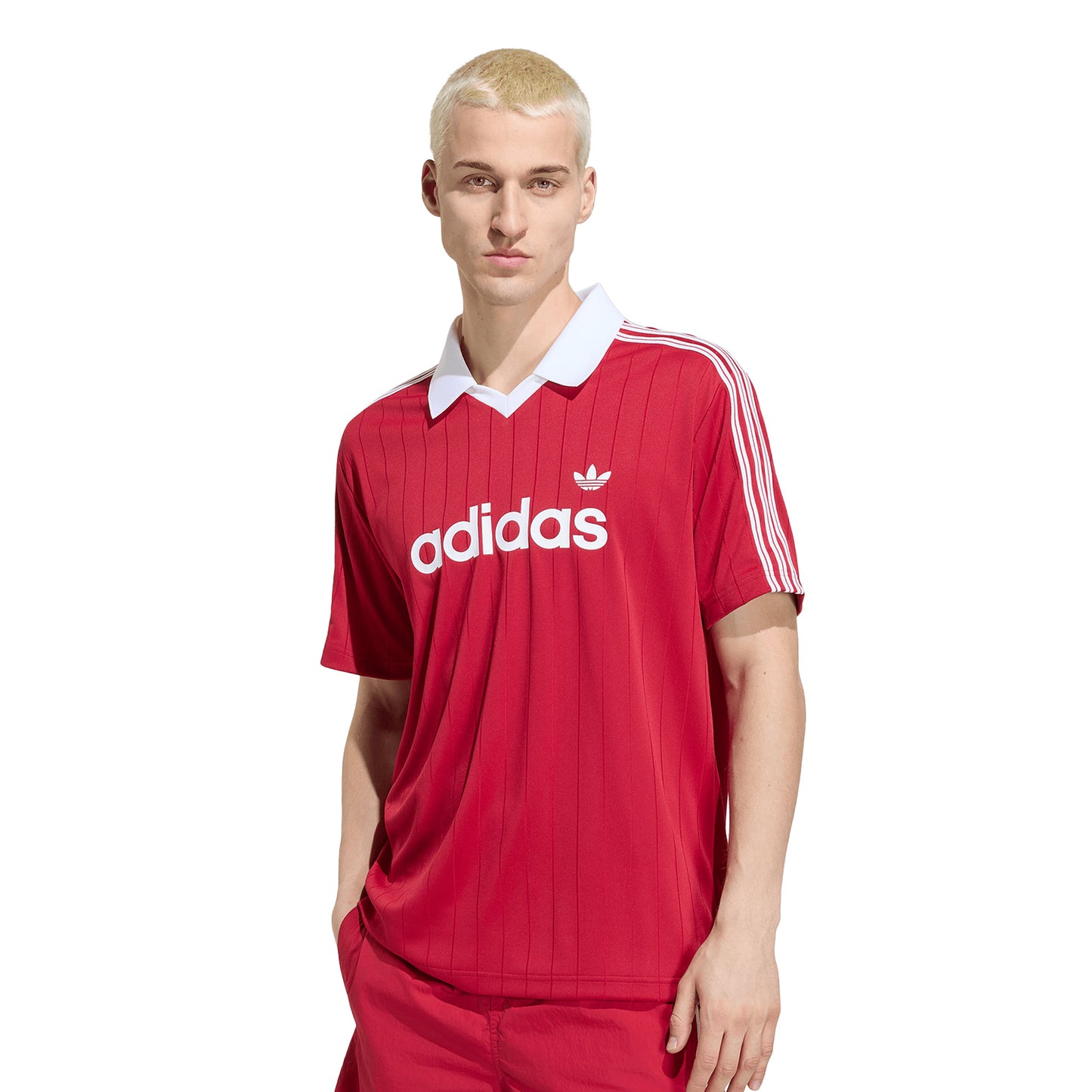 Adidas Originals Pinstripe Jersey Team Victory Red/White  - KS7455