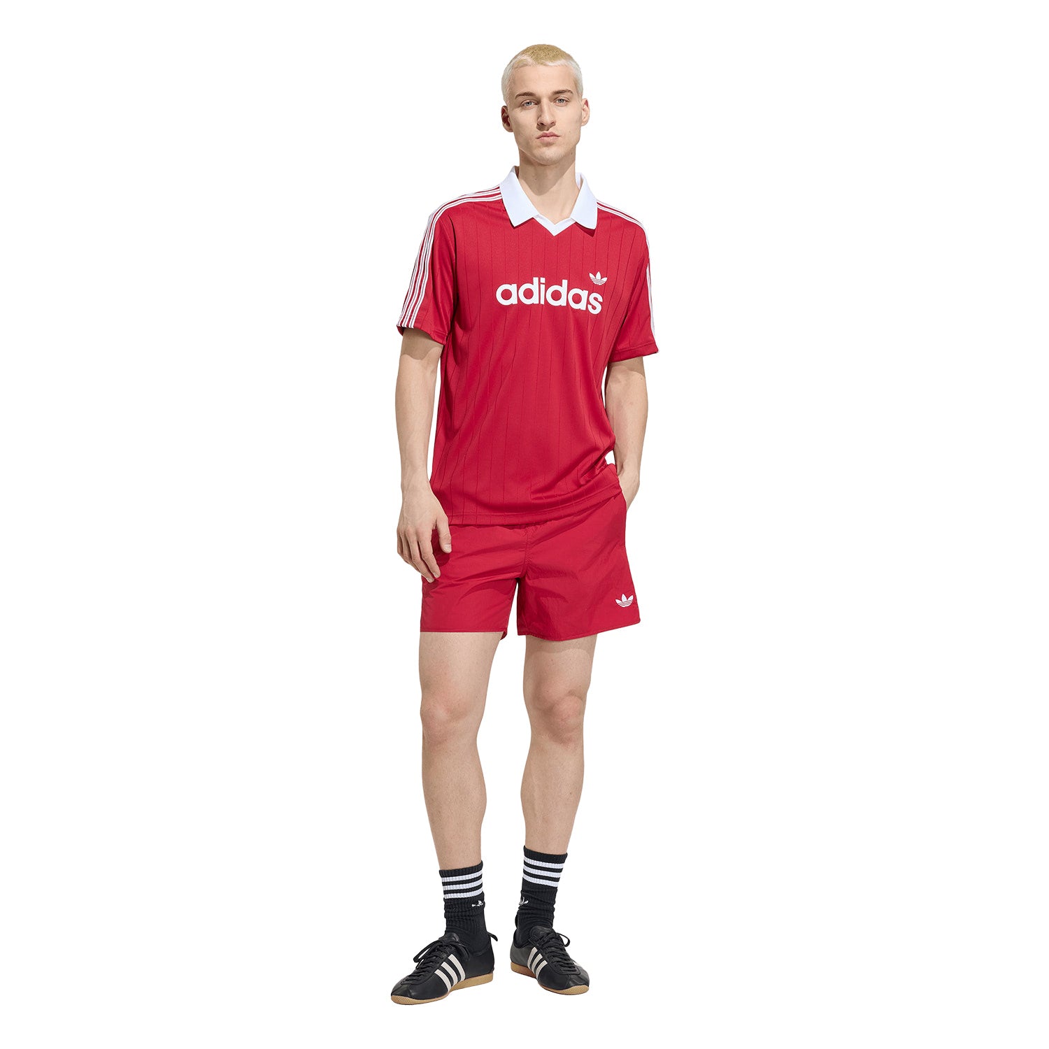 Adidas Originals Pinstripe Jersey Team Victory Red/White  - KS7455