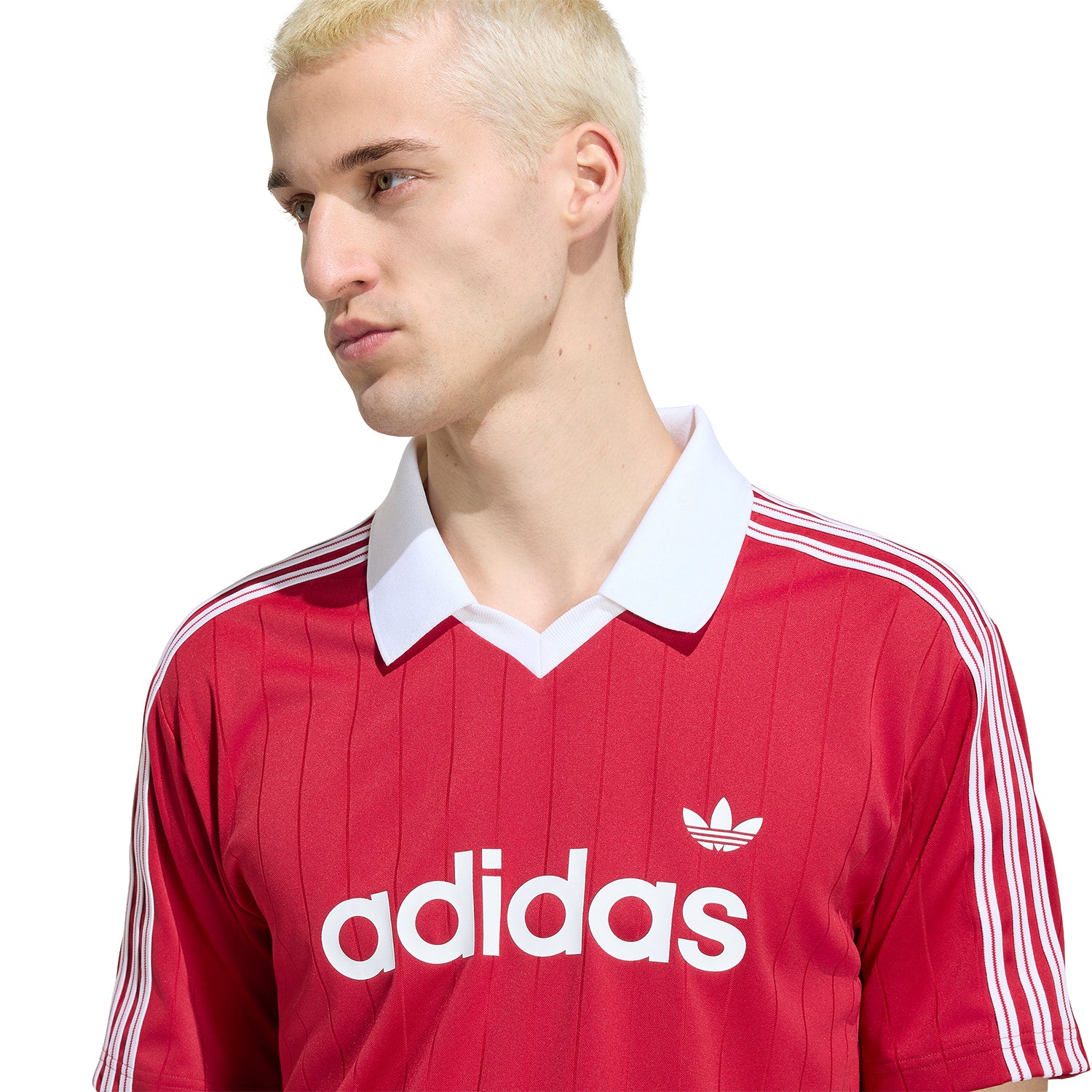 Adidas Originals Pinstripe Jersey Team Victory Red/White  - KS7455