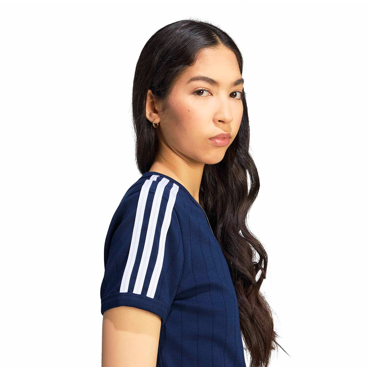 Adidas Originals PStripe SS Tee Night Indigo/White/Grey Two  - KS9992