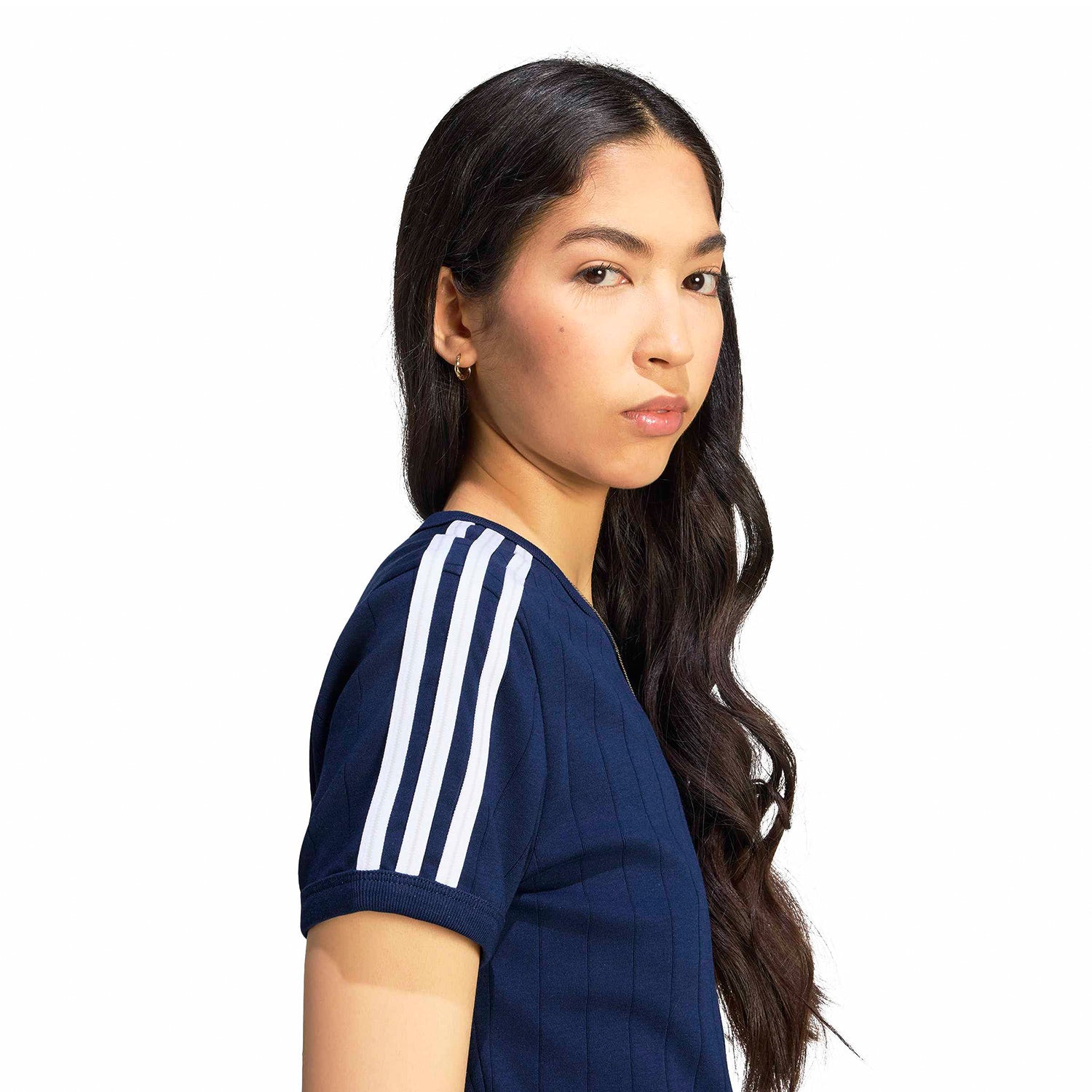 Adidas Originals PStripe SS Tee Night Indigo/White/Grey Two  - KS9992