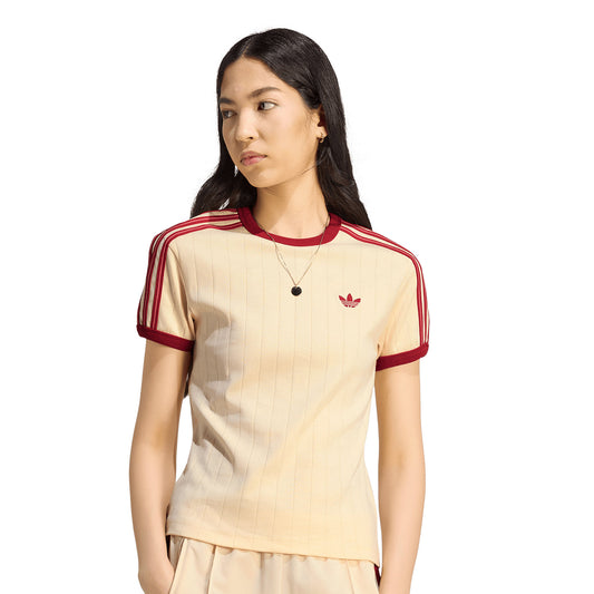 Adidas Originals PStripe SS Tee Warm Vanilla  - KS9994