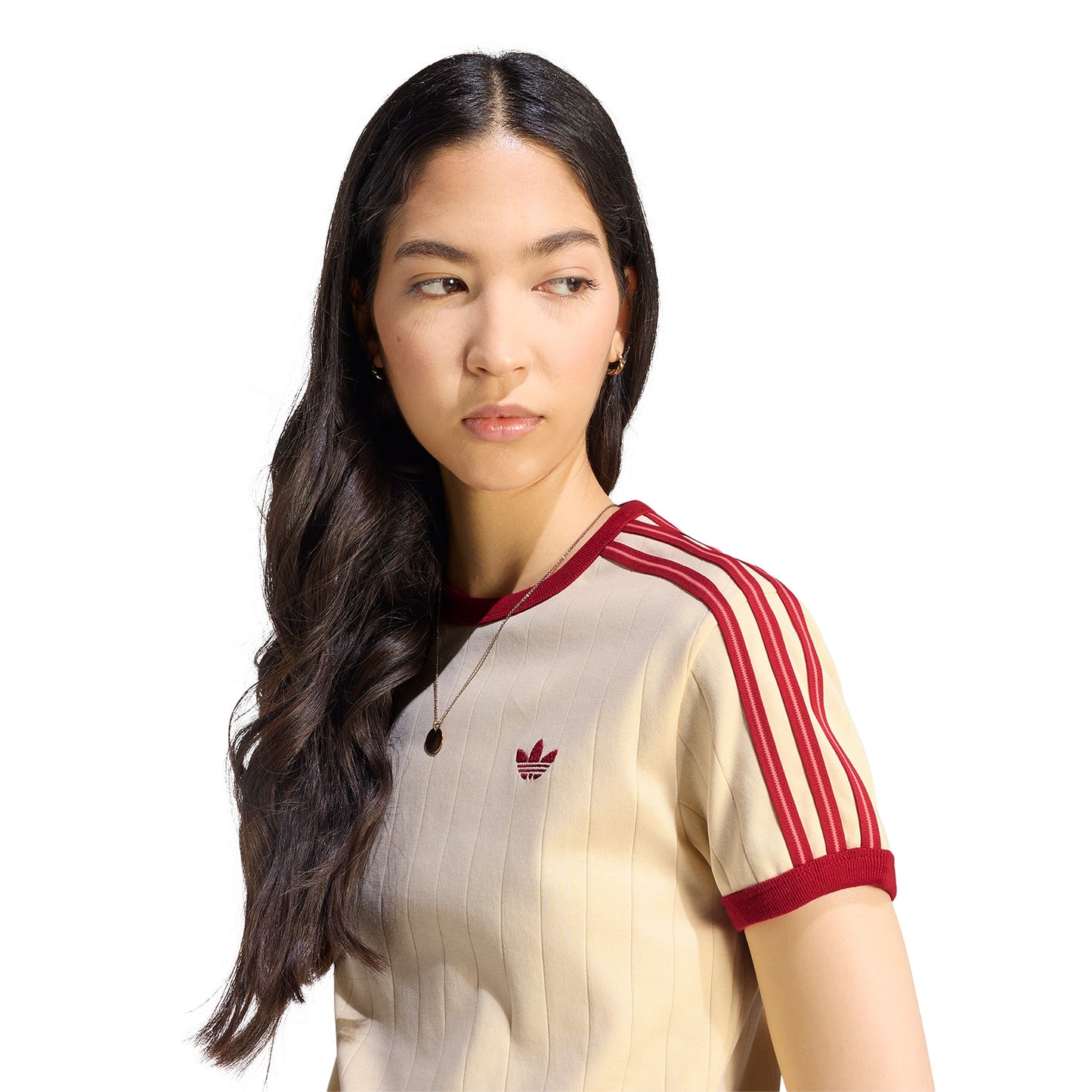 Adidas Originals PStripe SS Tee Warm Vanilla  - KS9994