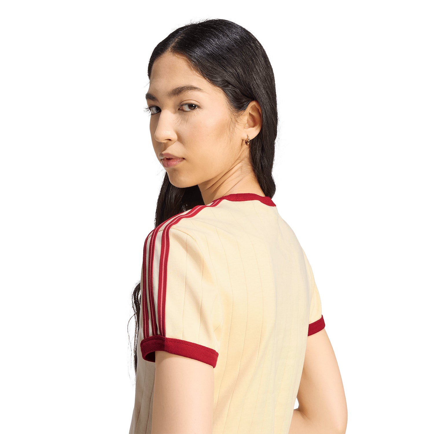 Adidas Originals PStripe SS Tee Warm Vanilla  - KS9994