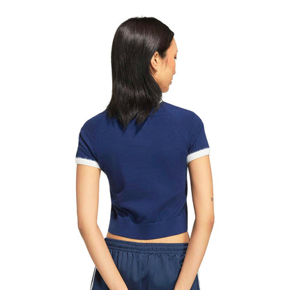 Adidas Originals Knit Tee Dark Blue/White  - KW2606