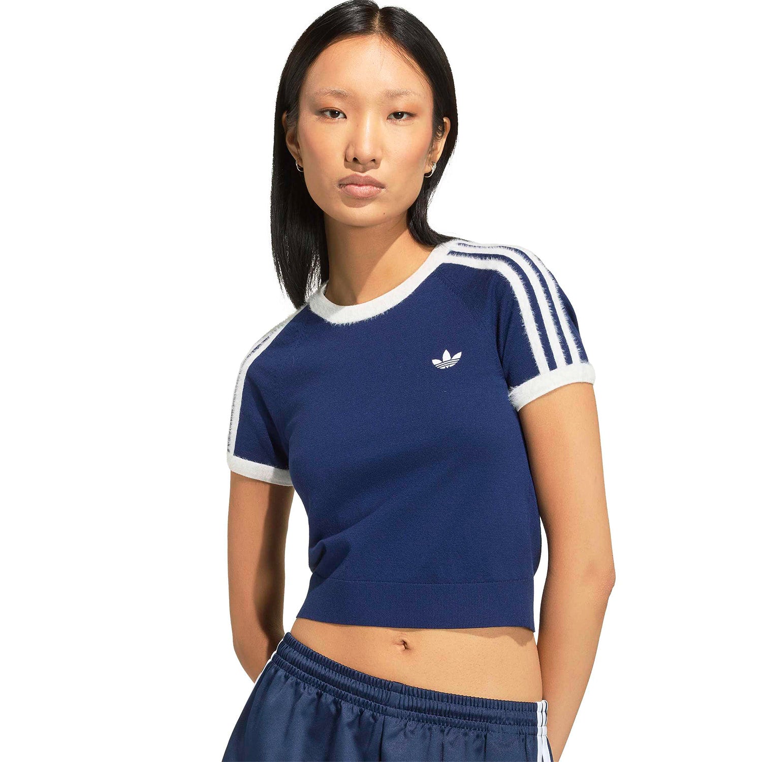 Adidas Originals Knit Tee Dark Blue/White  - KW2606