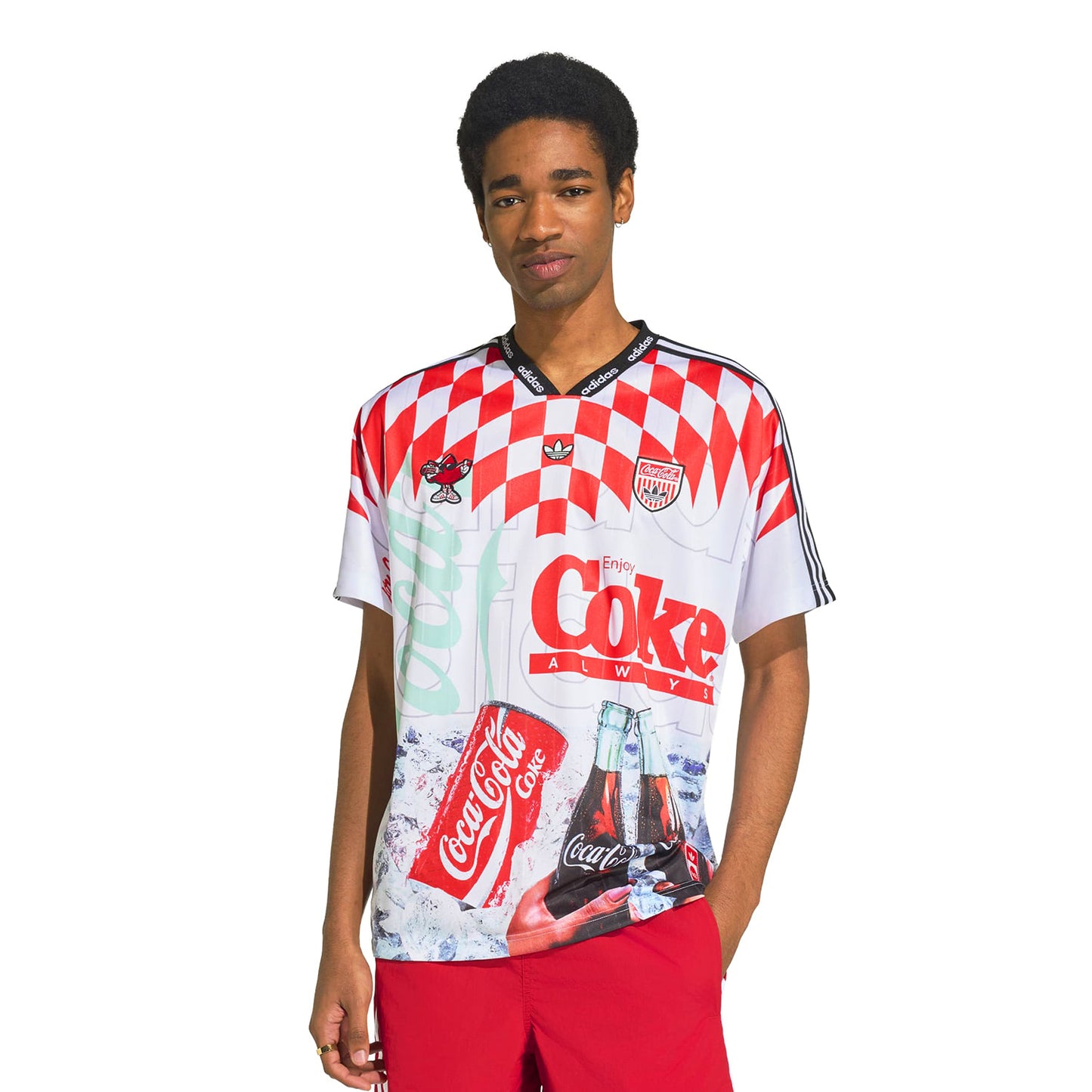 Adidas Originals Coca-Cola Mash-Up Jersey White/Multicolor  - KY2106