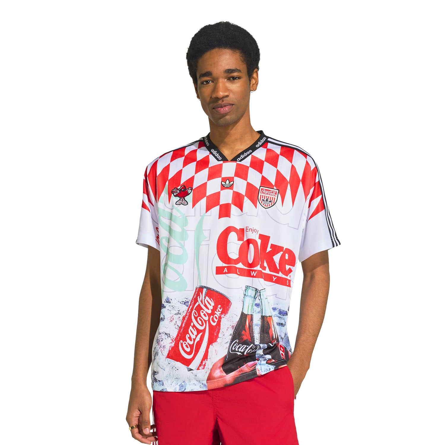 Adidas Originals Coca-Cola Mash-Up Jersey White/Multicolor  - KY2106