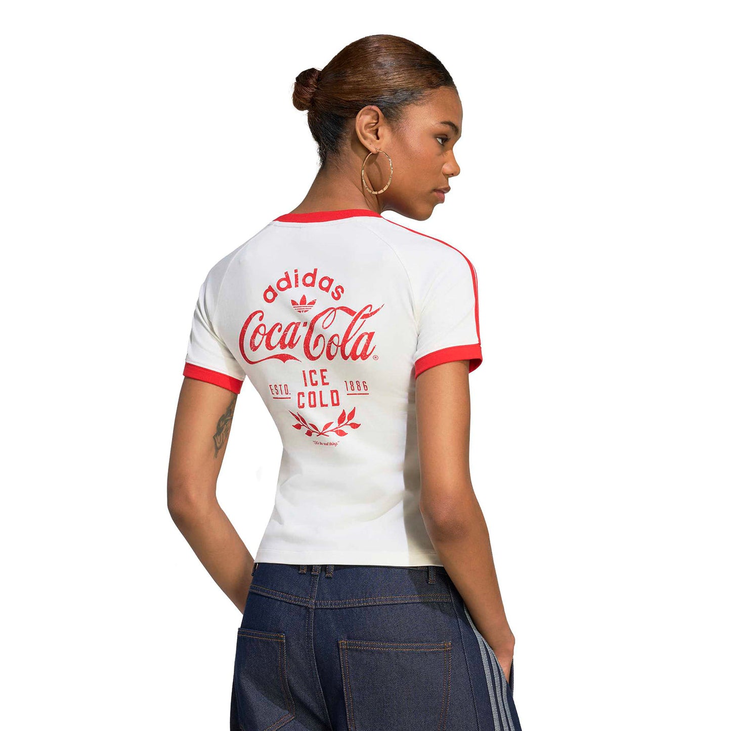 Adidas Originals Coca-Cola 3 Stripes Tee Core White  - KY7559