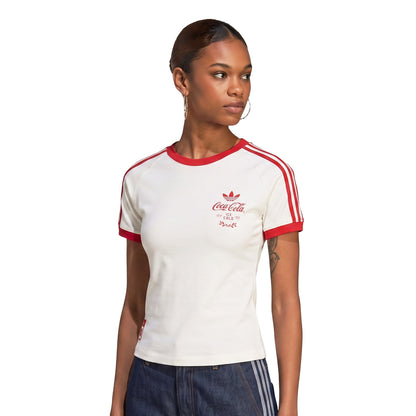 Adidas Originals Coca-Cola 3 Stripes Tee Core White  - KY7559