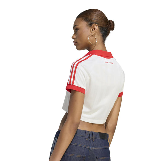Adidas Originals Coca-Cola Cropped Jersey Core White  - KY7571