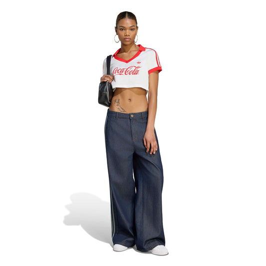 Adidas Originals Coca-Cola Cropped Jersey Core White  - KY7571