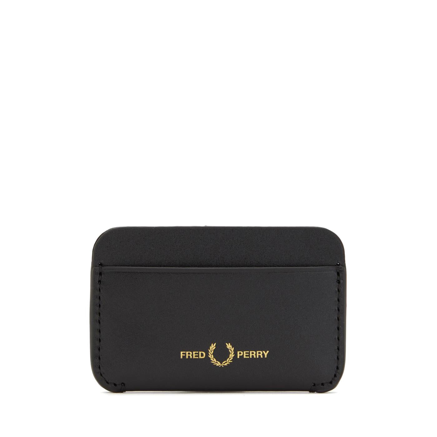 Fred Perry Burnished Leather Cardholder Black  - L4334-102