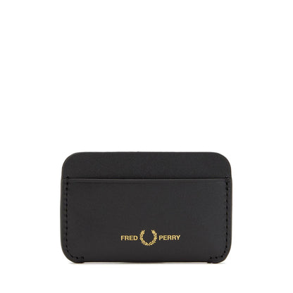 Fred Perry Burnished Leather Cardholder Black  - L4334-102