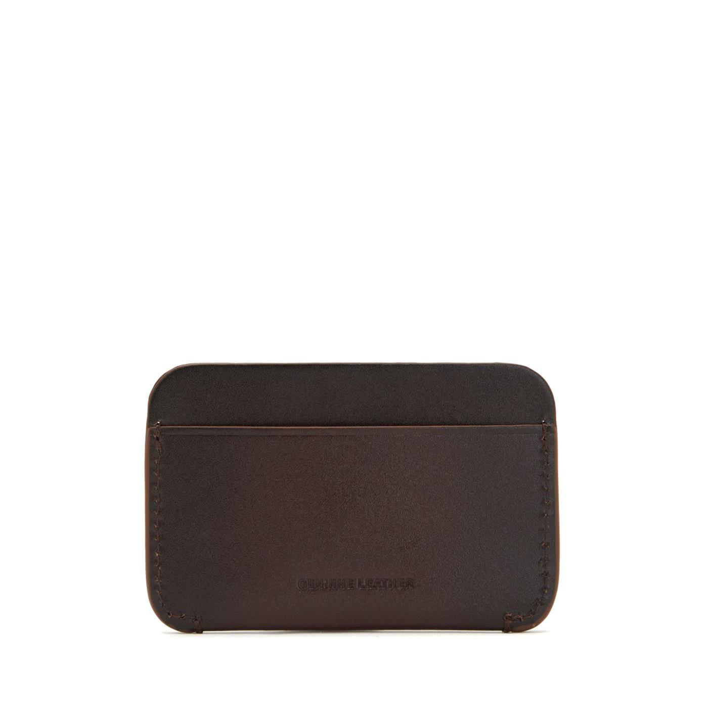 Fred Perry Burnished Leather Cardholder Oxblood  - L4334-158
