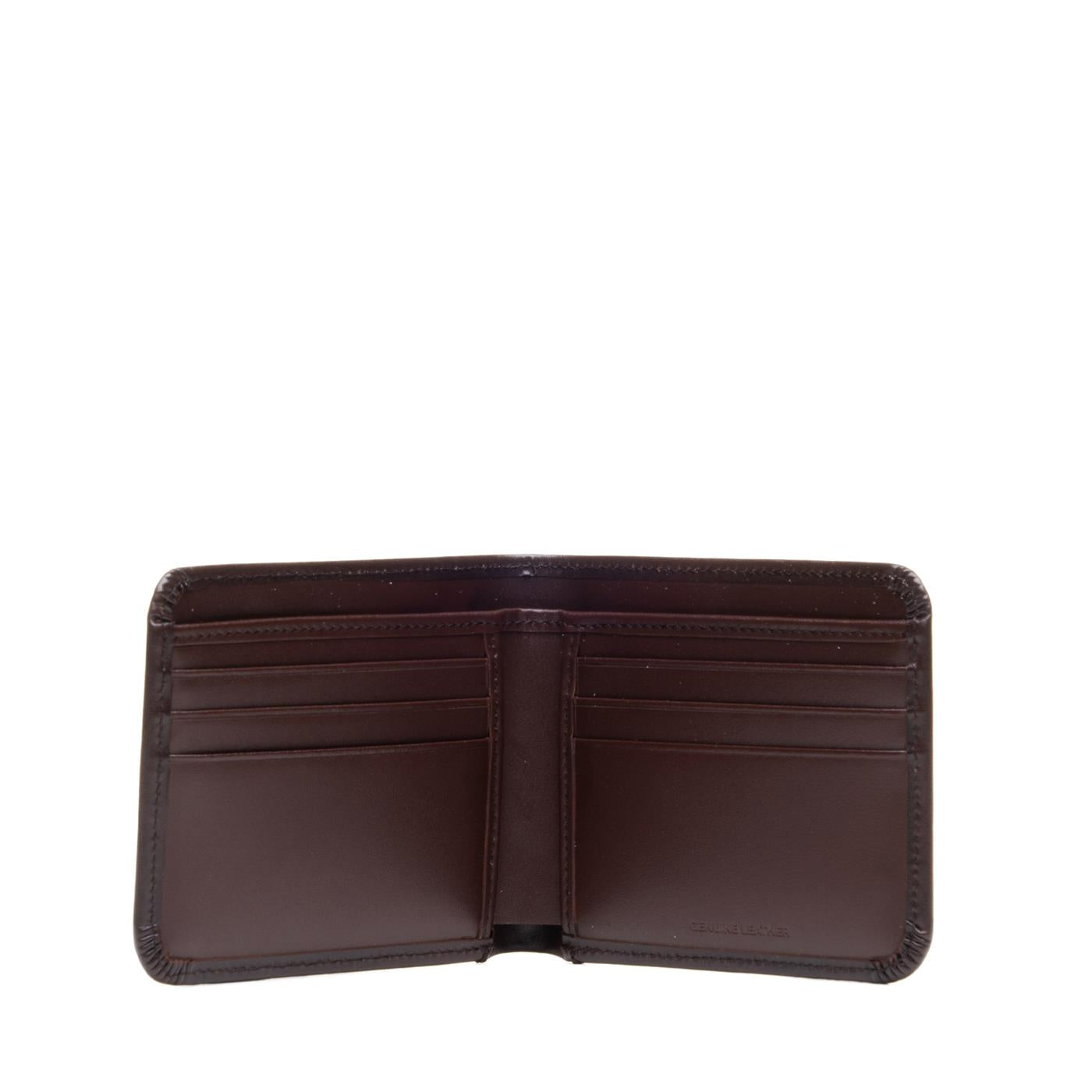 Fred Perry Burnished Leather Billfold Wallet Oxblood  - L5322-158