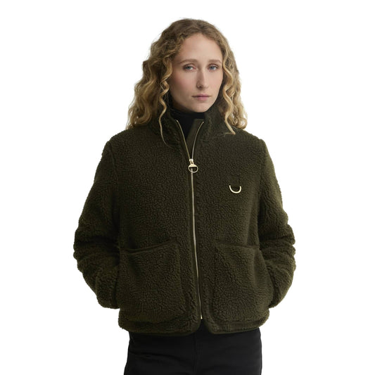 Barbour Elenora Casual Fleece Jacket Olive  - LCA0427OL51