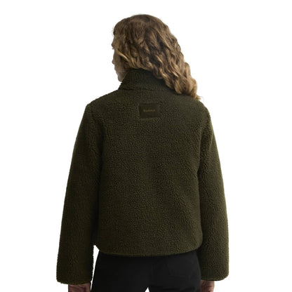 Barbour Elenora Casual Fleece Jacket Olive  - LCA0427OL51