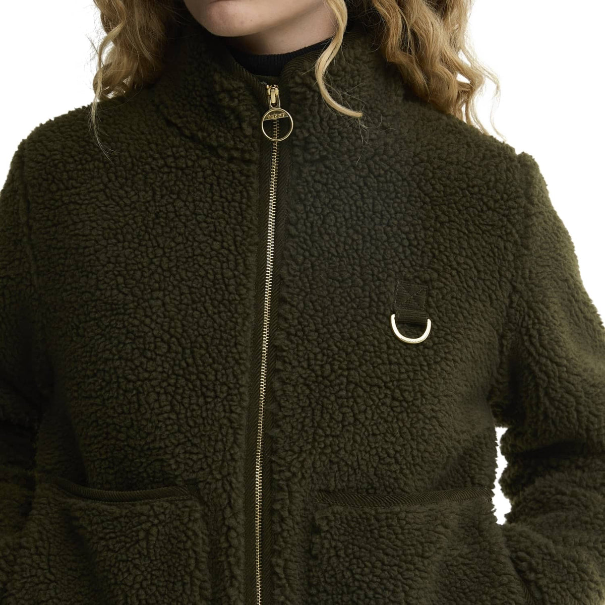 Barbour Elenora Casual Fleece Jacket Olive  - LCA0427OL51