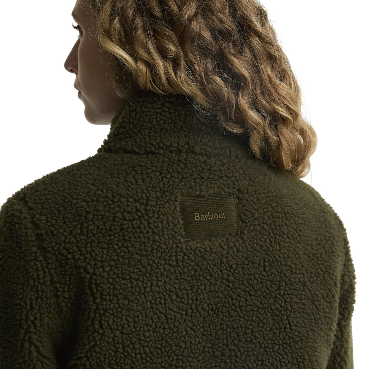 Barbour Elenora Casual Fleece Jacket Olive  - LCA0427OL51