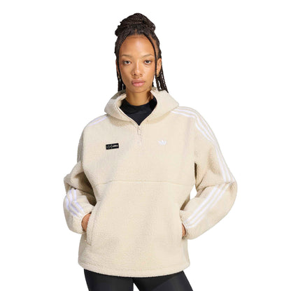 Adidas Originals x Jennie Hooded Fleece Jkt Clear Brown  - LD4967