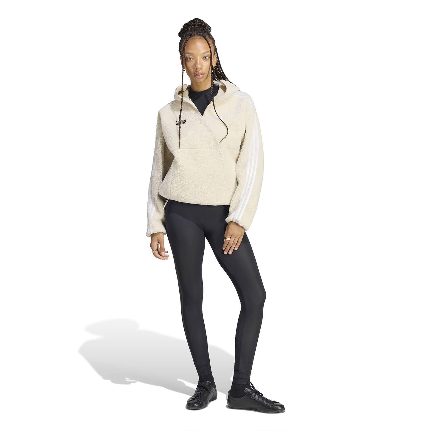 Adidas Originals x Jennie Hooded Fleece Jkt Clear Brown  - LD4967