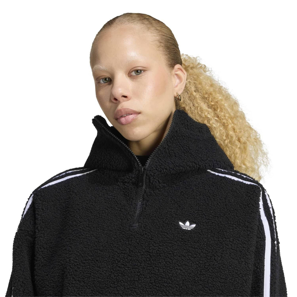 Adidas Originals x Jennie Hooded Fleece Jkt Black  - LD8926