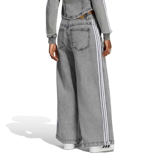 Adidas Originals Denim WL Pants Washed Grey Denim  - LF3777