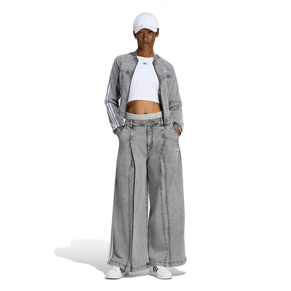 Adidas Originals Denim WL Pants Washed Grey Denim  - LF3777