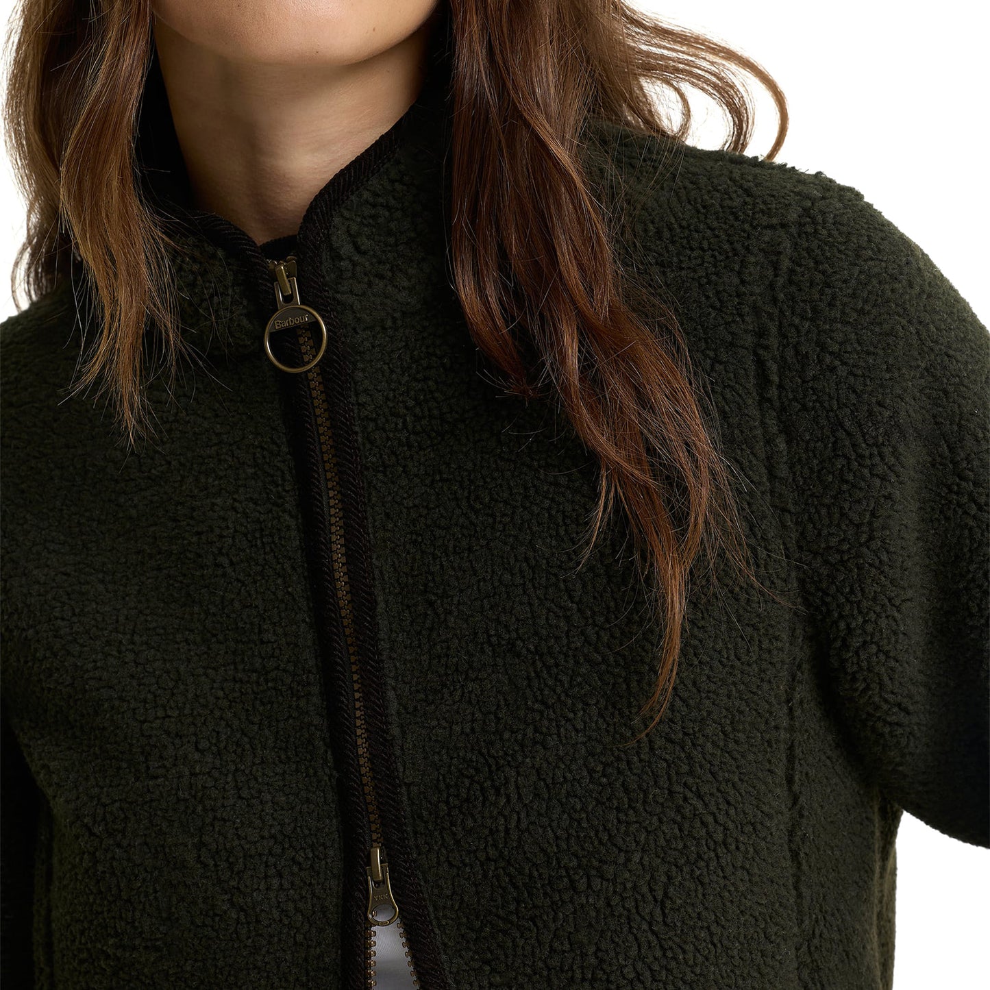Barbour Laven Fleece Olive/Classic  - LFL0056SG71