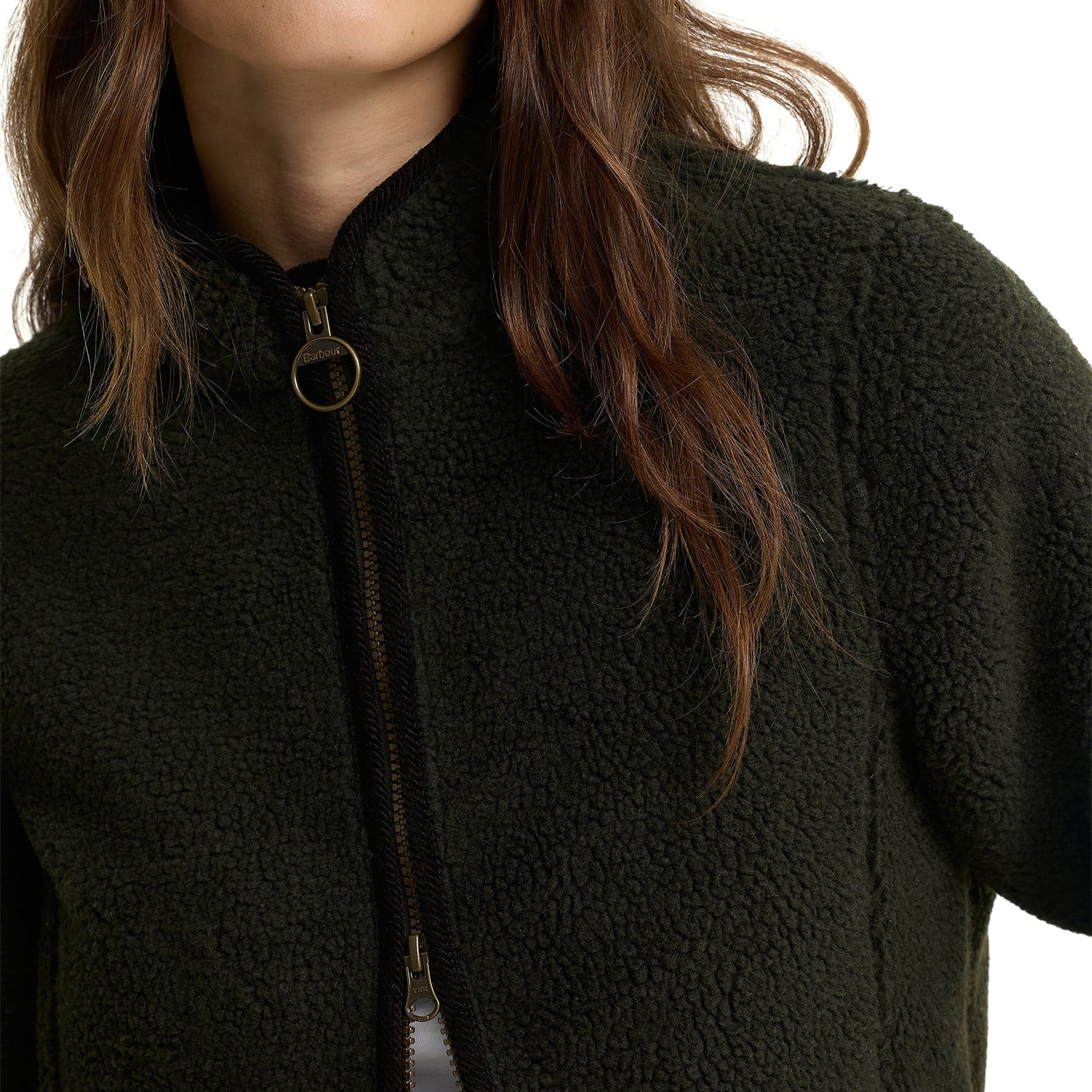Barbour Laven Fleece Olive/Classic  - LFL0056SG71
