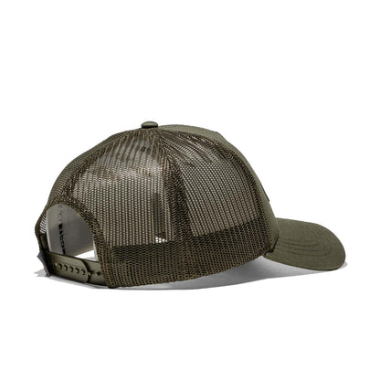 Von Dutch Logo Trucker Cap Olive Green  - LOG07