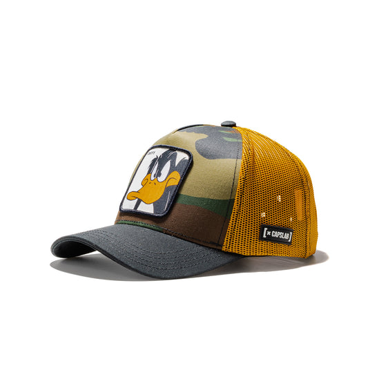 Capslab Looney Tunes Daffy Duck Cap Camo/Black/Yellow  - LOO1-DAF4