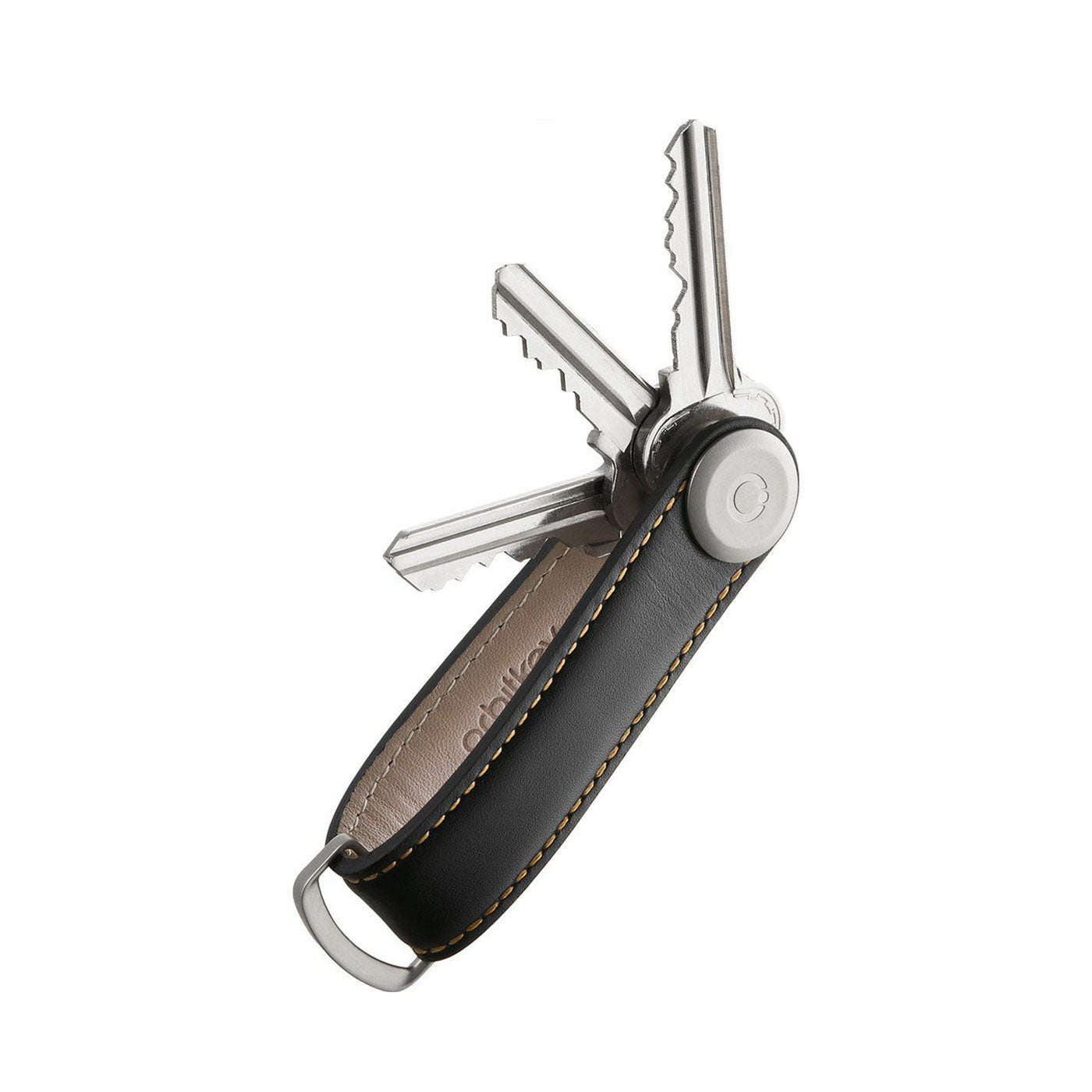 Orbitkey 2.0 Leather Black/Tan  - LTHO-2-BKTN
