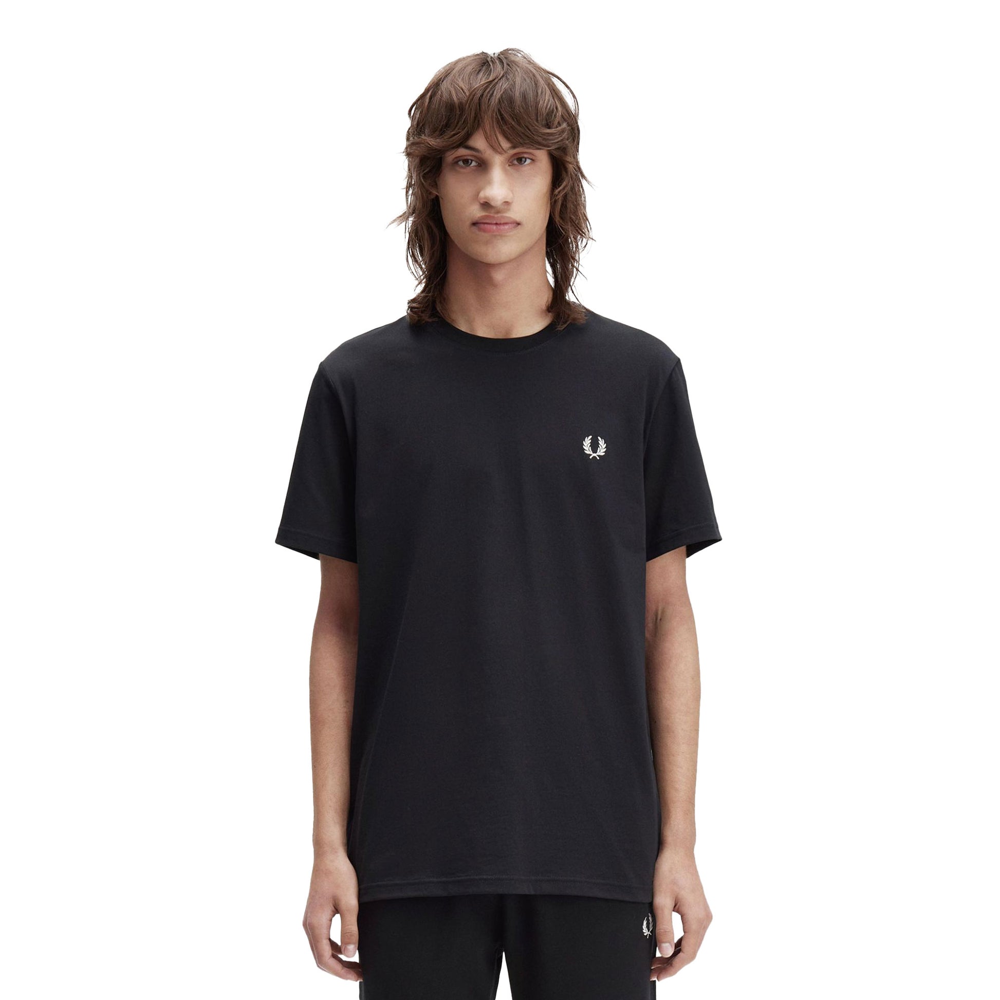 Fred Perry Bold Branding T-Shirt Black  - M1303-102