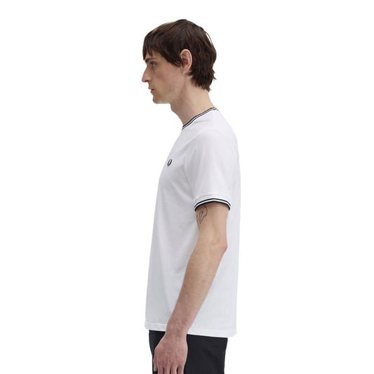 Fred Perry Twin Tipped T-Shirt White