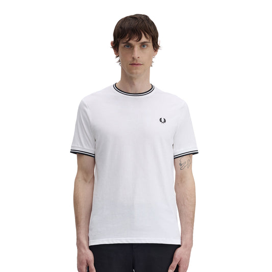 Fred Perry Twin Tipped T-Shirt White